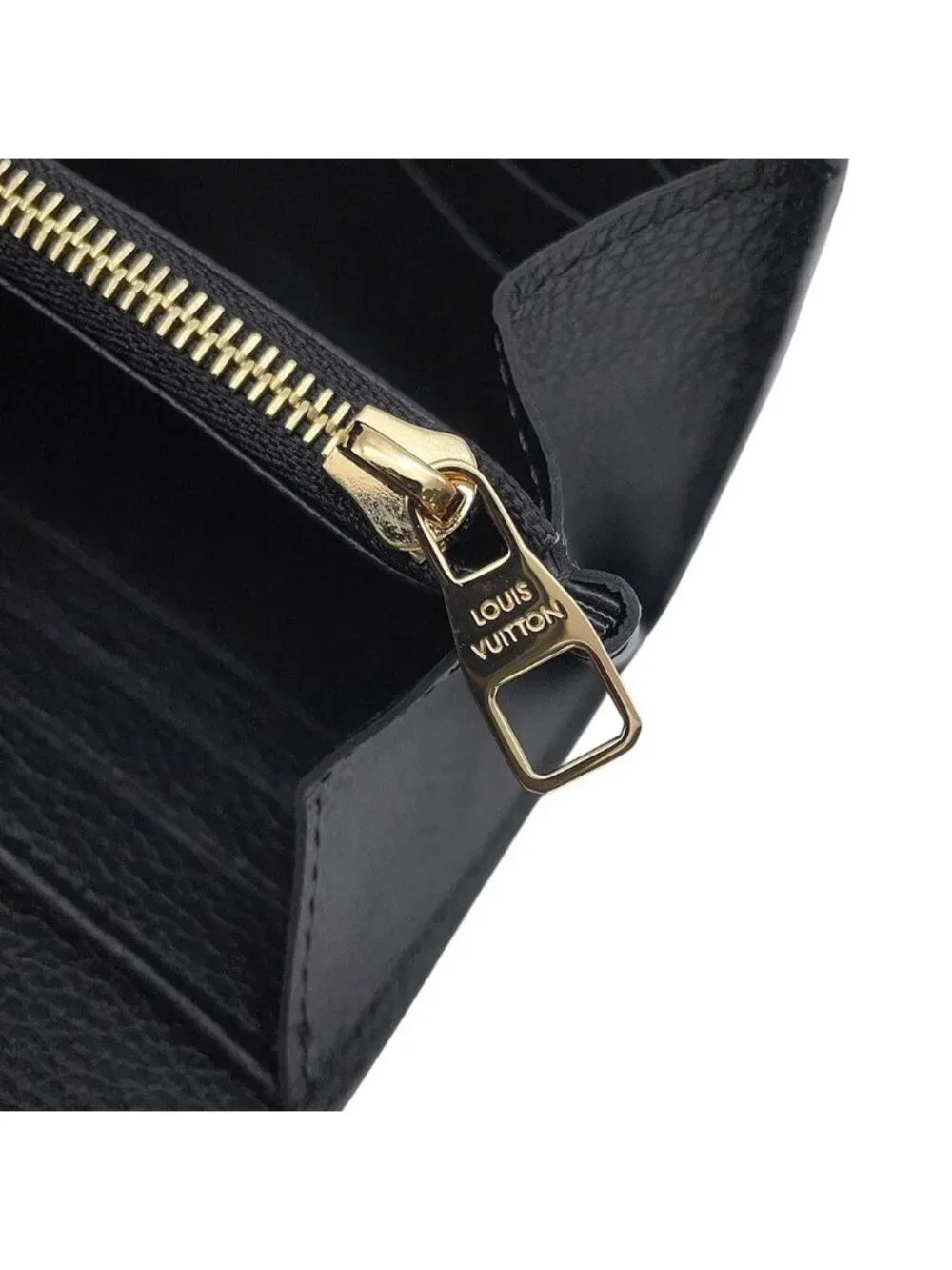 Louis Vuitton Wallet Monogram Empreinte Portefeuille Sarah Black